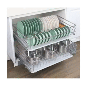 304 Kitchen Organizer Stainless Steel Pull-Out Basket