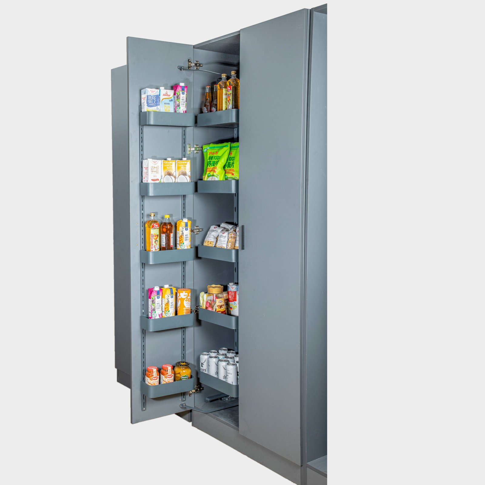 Tall Kitchen Cabinets Pantry Pull-Out Storage Organizer