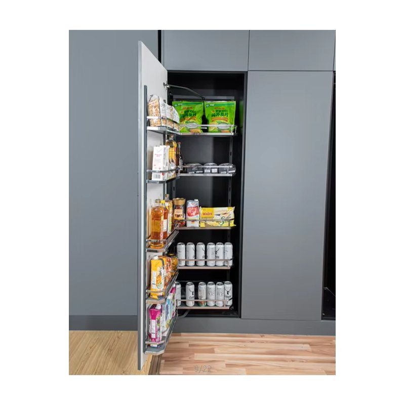 Tall Kitchen Pantry Cabinet Pull-Out Storage Organizer with 6 Layers - Image 2