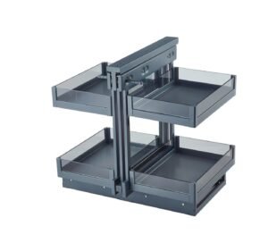 Kitchen Corner Cabinet Storage Solutions Swing Tray Basket