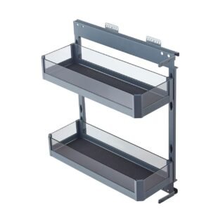 Pull Out Spice Rack Cabinet Stainless Steel Organizer